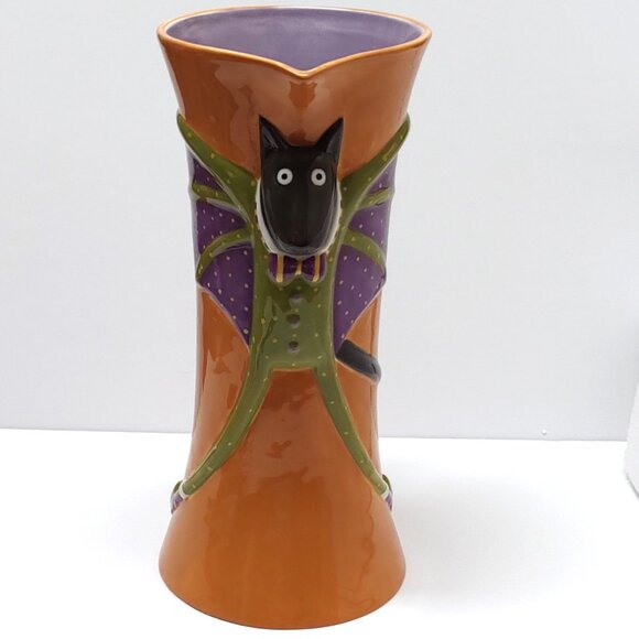 Patience Brewster Krinkles Halloween Bat Cat Pitcher - Picture 5 of 5